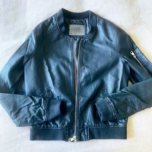 Leather Bomber Jacket